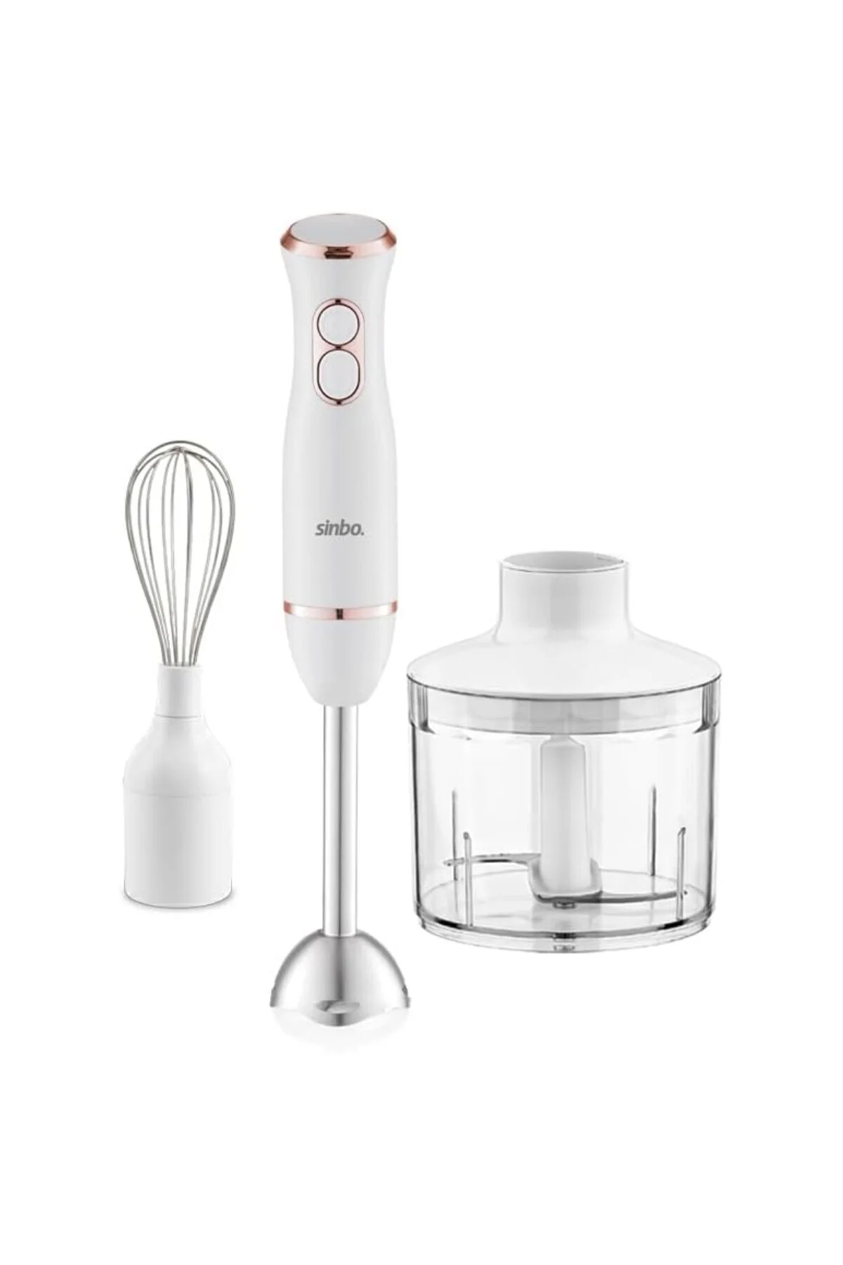 SHB-7530 Çok Fonksiyonlu El Blender Seti - Rose Gold – Doğrayıcı 