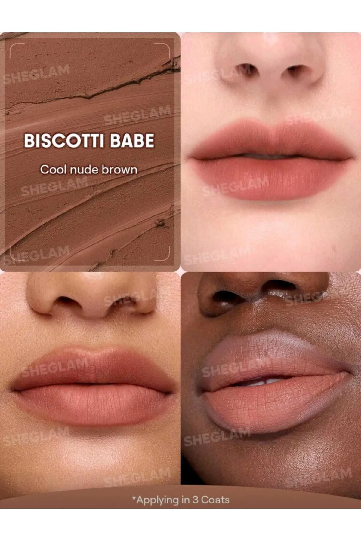 SHEGLAM Bounce Putty Pocket Lip Pot Ruj -Biscotti Babe