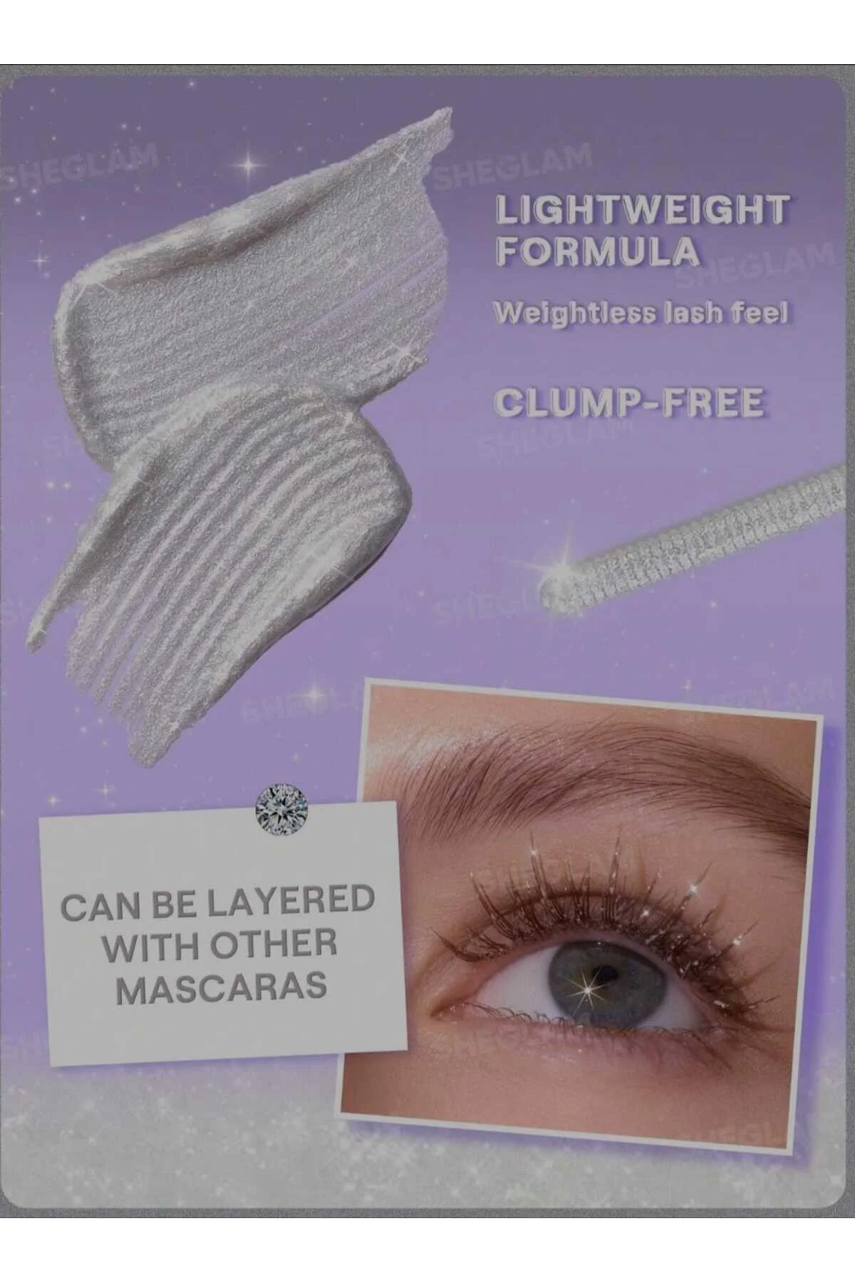 SHEGLAM Crystal Gaze Glitter Kaş Ve Kirpik Maskarası