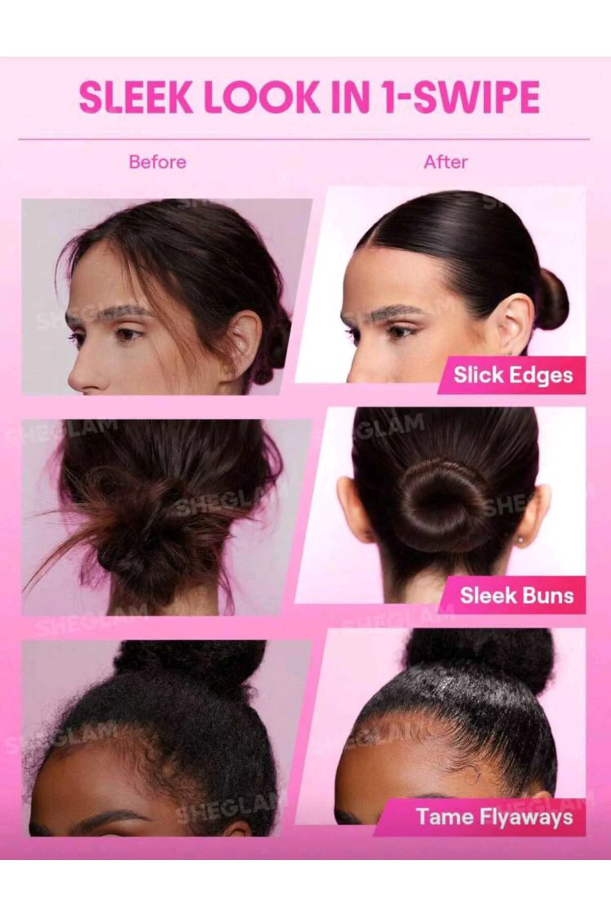 SHEGLAM HAIR Parlaklık ve Şekillendirici Stick - 30g, Saç Düzleşt