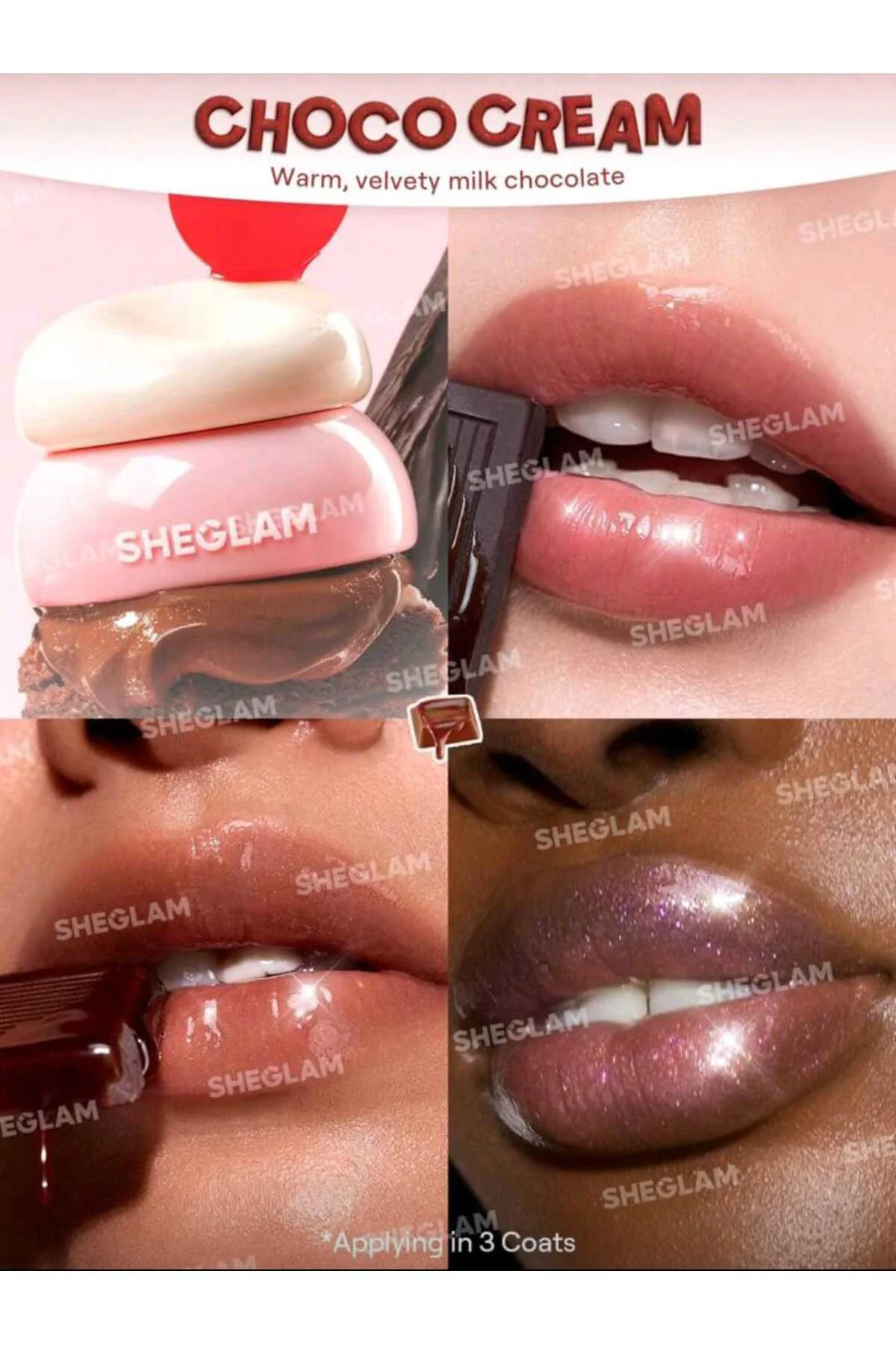 SHEGLAM Hydra Jelly Pocket Lip Jam-Choco Cream Dudak Jölesi Ruj Parlak