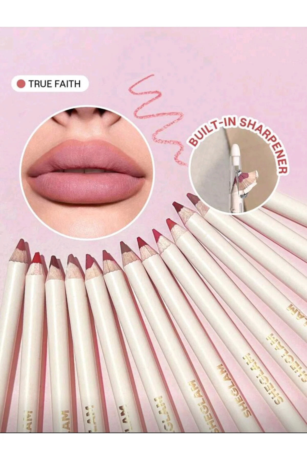 SHEGLAM Lip Facts Dudak Kalemi - True Faith Kremsi Mat Yüksek Pig