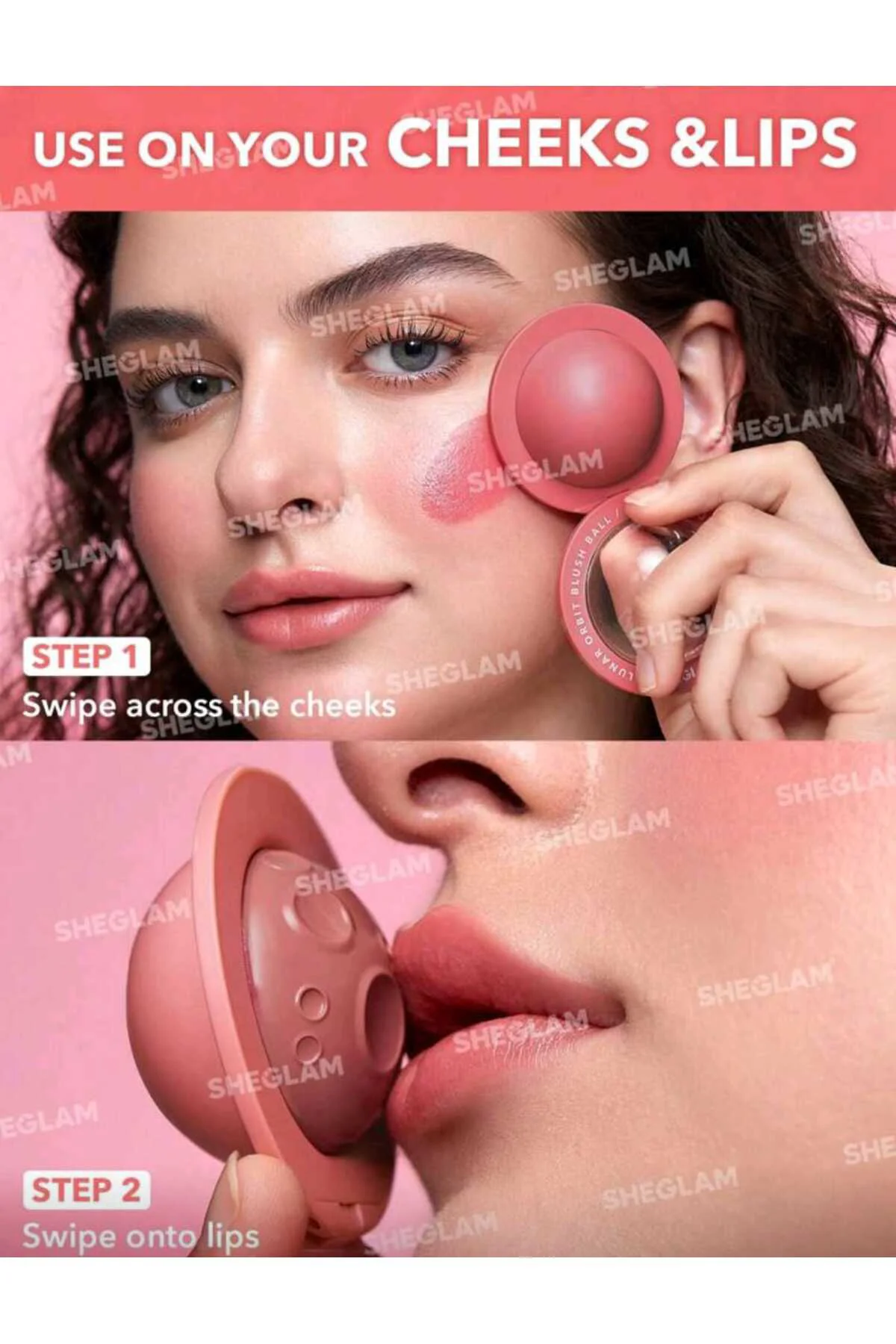 SHEGLAM Lunar Orbit Blush Ball-Ultraviolet Cream Blush Cream Allı