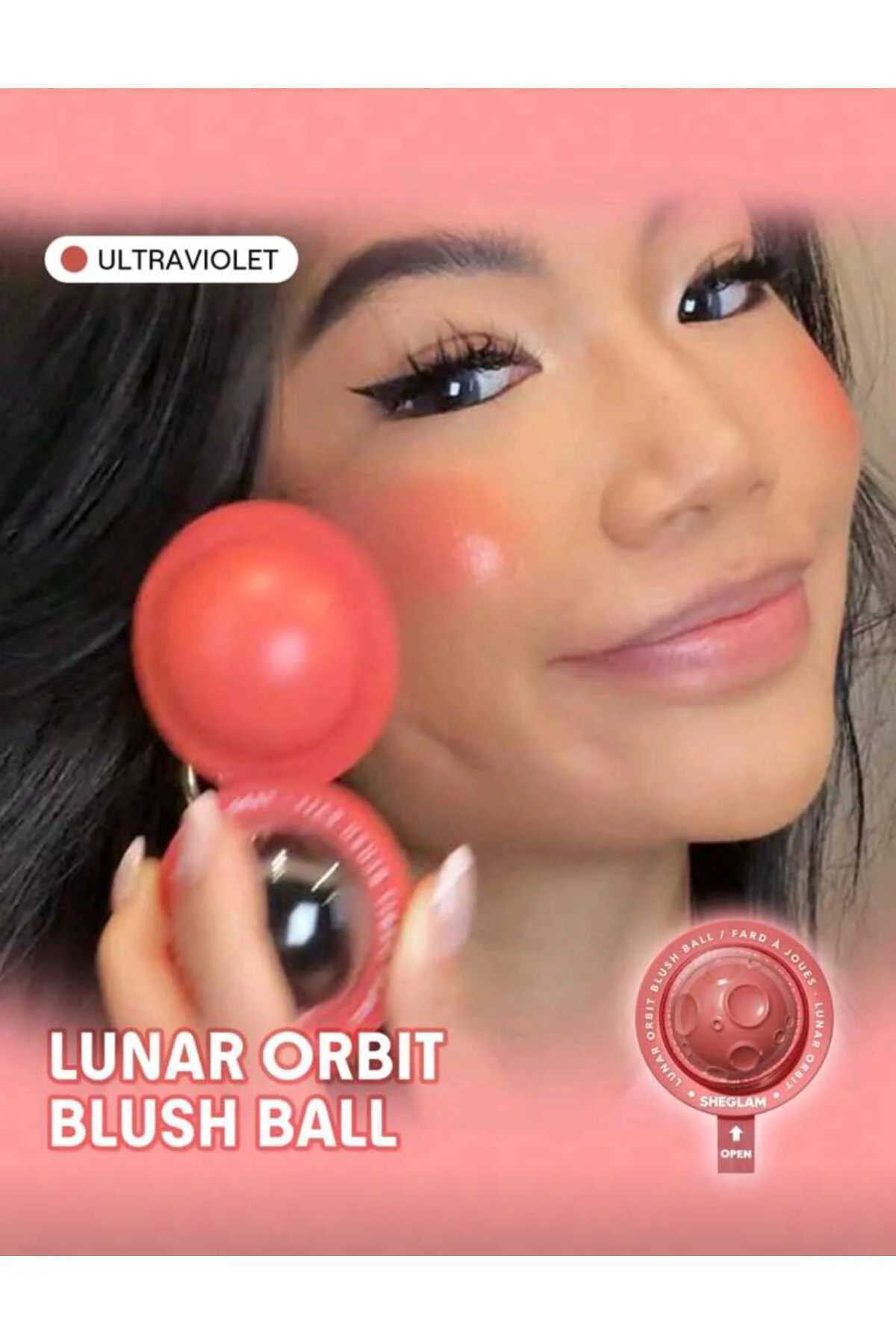 SHEGLAM Lunar Orbit Blush Ball-Ultraviolet Cream Blush Cream Allı