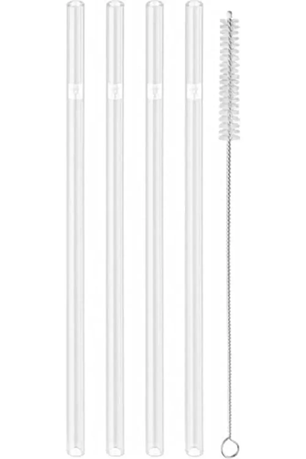 SheronShop Sorrento Şeffaf Cam Pipet, Düz 2li paket 1131745