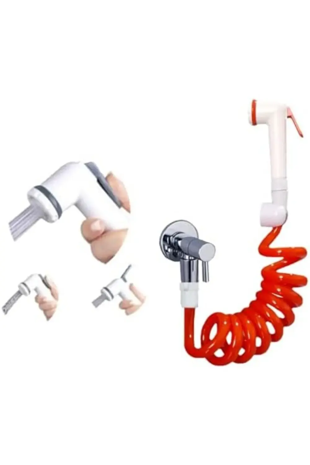 SheronShop Spiral Taharet Matik Hortum Seti 150 CM (Turuncu) 1131