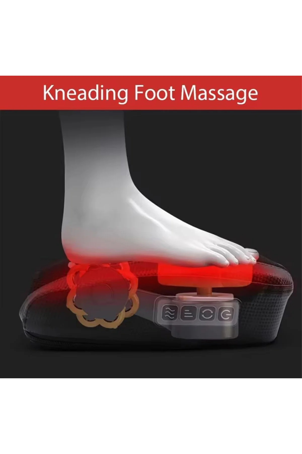 Shiatsu Ayak Masaj Aleti – Yoğurma & Akupresür Masajı, Isıtmalı S