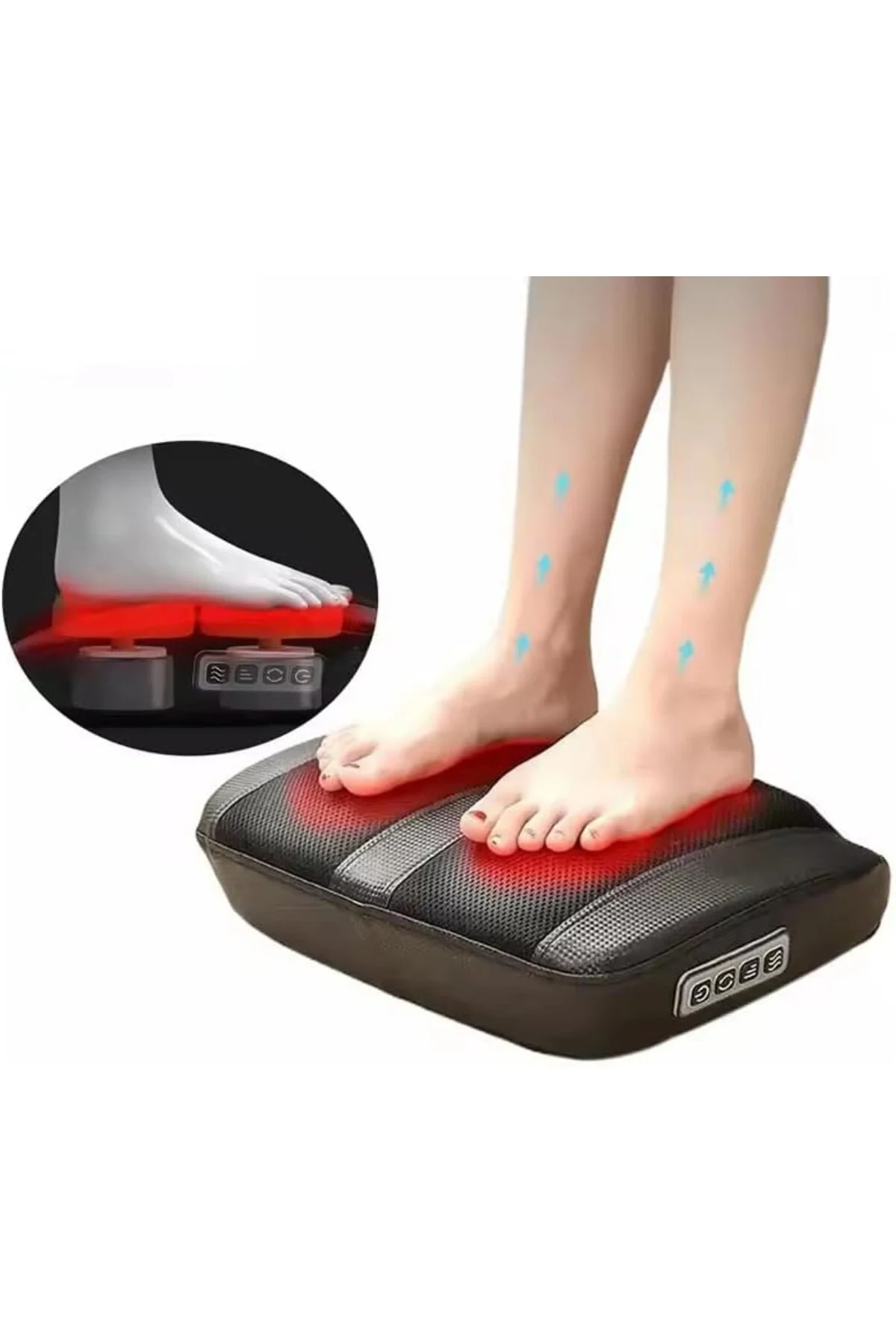 Shiatsu Ayak Masaj Aleti – Yoğurma & Akupresür Masajı, Isıtmalı S