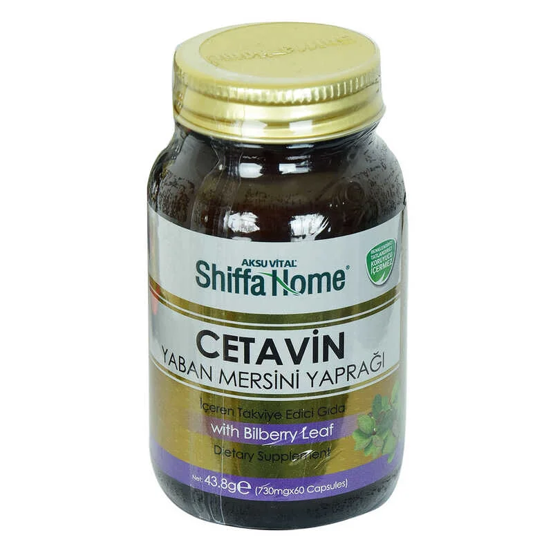 Shiffa Home Cetin Yaban Mersini Yaprağı Diyet Takviyesi 730 Mg x 60
