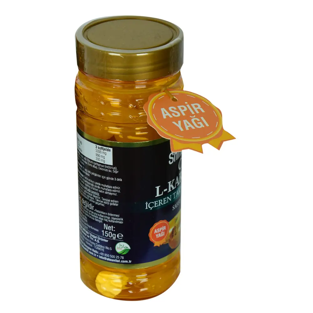 Shiffa Home Cla L-Karnitin Aspir Yağı Yumuşak 1000 Mg x 100 Kapsü