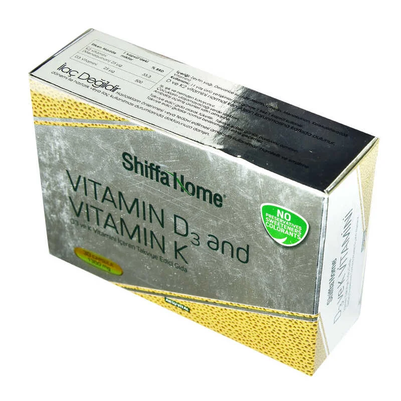 Shiffa Home D3 ve K mini Yumuşak 1300 Mg x 30