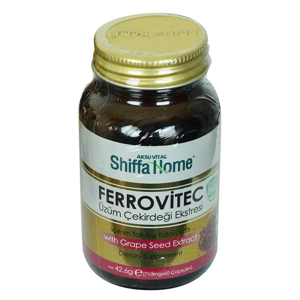 Shiffa Home Ferrovitec Üzüm Çekirdeği Ekstresi Diyet Takviyesi 71