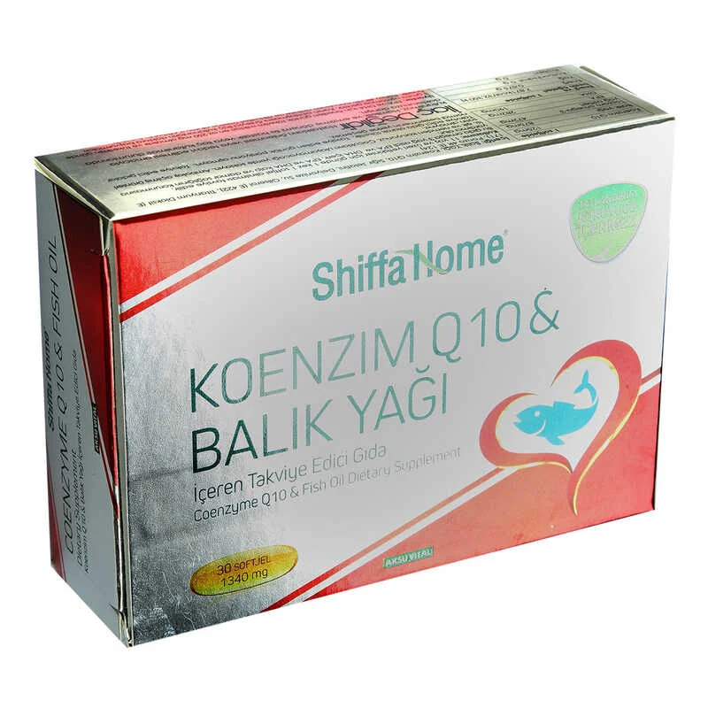 Shiffa Home Koenzim Q10 &amp; Balık Yağı Yumuşak Jel 1340 Mg x 30