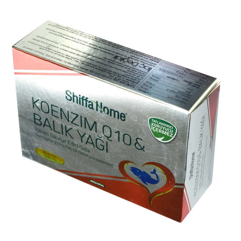 Shiffa Home Koenzim Q10 &amp; Balık Yağı Yumuşak Jel 1340 Mg x 30