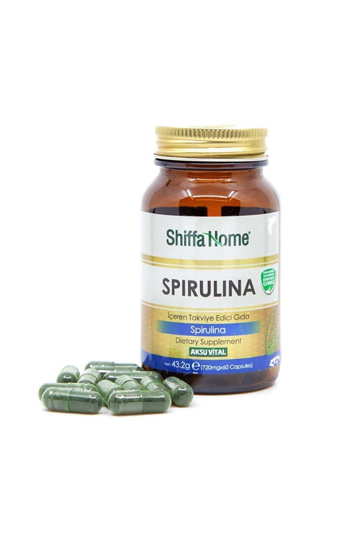 Shiffa Home Spirulina Deniz Yosunu 60 Kapsül 720 Mg