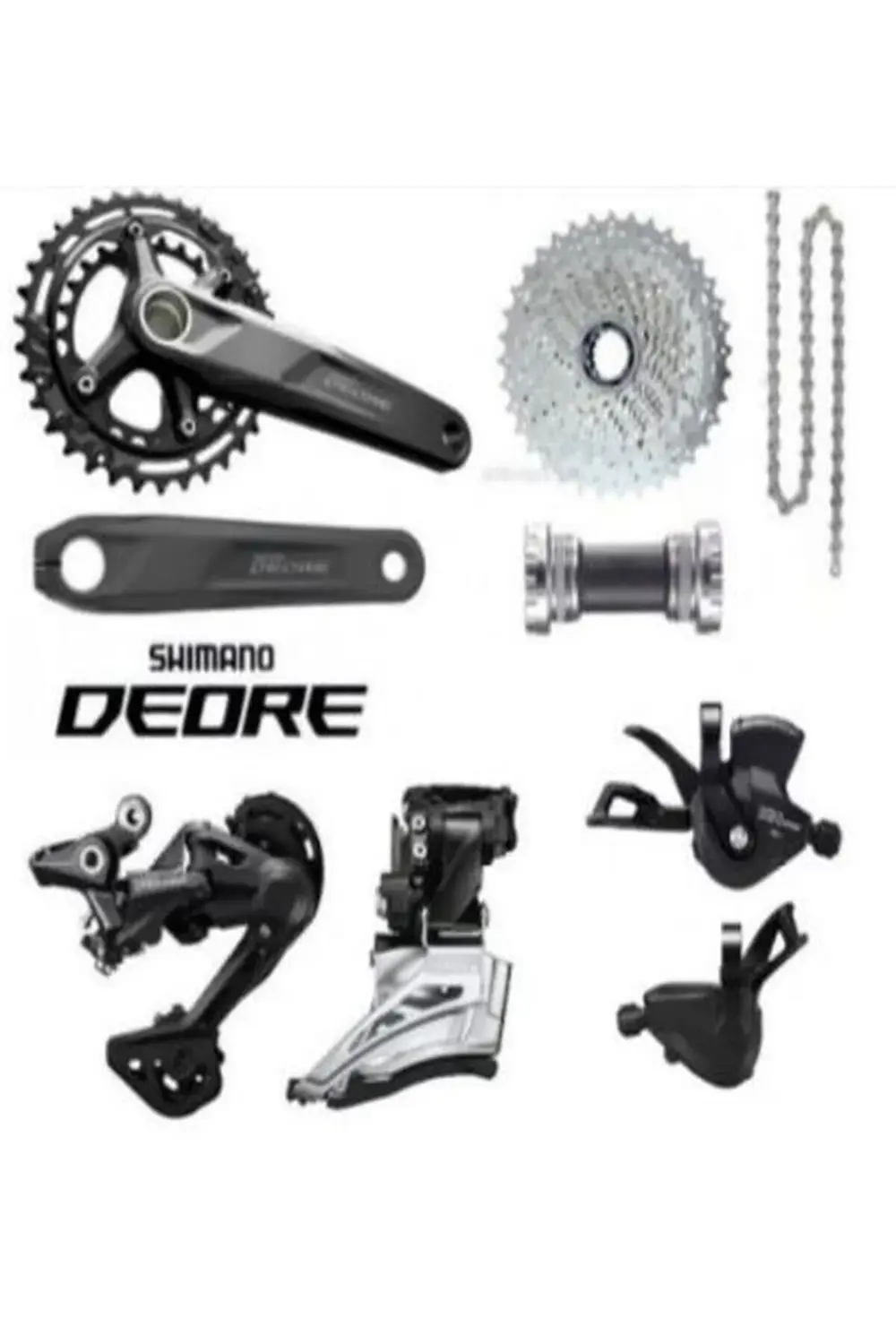 Shimano deore fc-m 4100 2×10 Vites mtb grupset