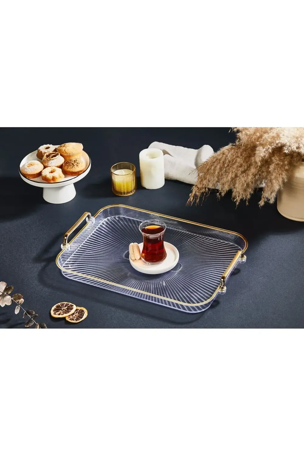 Shine Çay Söz Tepsisi Organizers Orta Boy Org-749