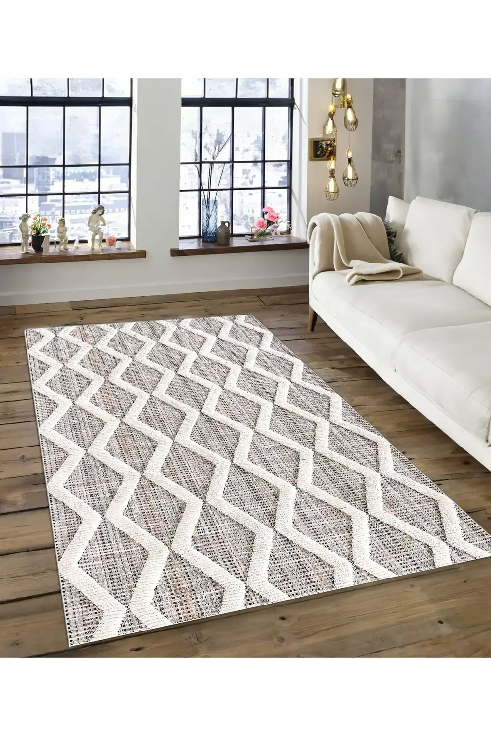 Shine M(151) Vizon Saçaksız Kaymaz Tabanlı Dijital Baskılı Dekora