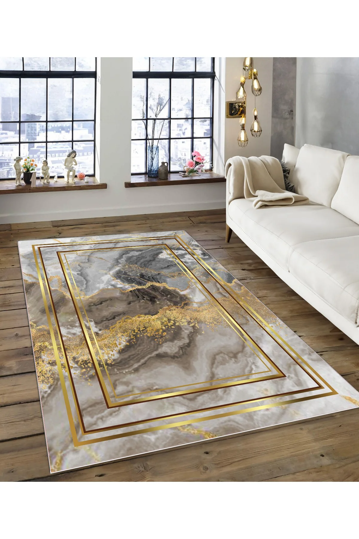 Shine M(202) Çok Renkli Saçaksız Kaymaz Tabanlı Dijital Baskılı Dekoratif Halı 80x500