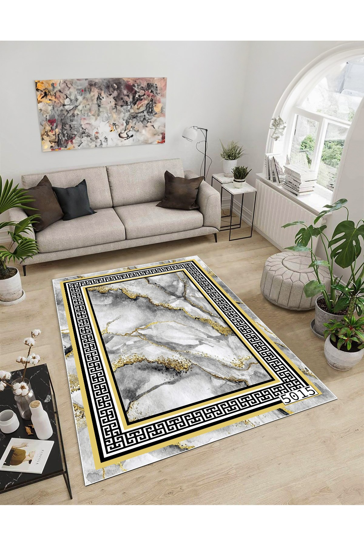 Shine M(37) Gold Saçaksız Kaymaz Tabanlı Dijital Baskılı Dekoratif Halı 160x400 Fiyatı, Yorumları ve Özellikleri