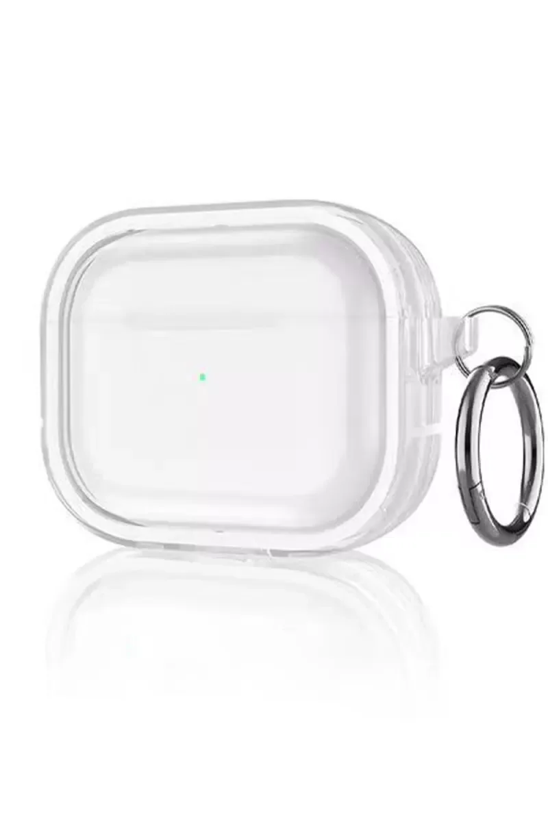 Shiny Şeffaf Kılıf Airpods Pro 2 (2. Nesil) - Beyaz, Parmak İzi Bırakmaz ve Sararmaya Dayanıklı