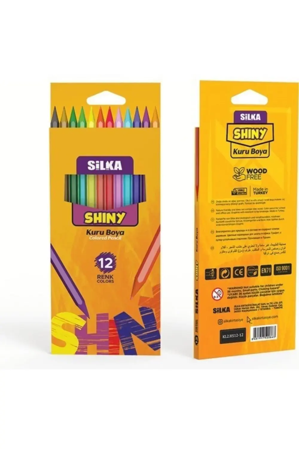Shıny Tam Boy Kuru Boya Kalemi 12'li X 6 Adet