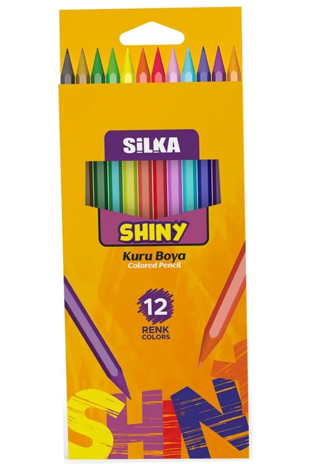 Shıny Tam Boy Kuru Boya Kalemi 12'li X 6 Adet