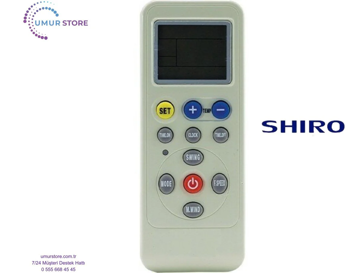 Shiro Klimalar İçin Ayarlanabilen Akıllı Klima Kumandası