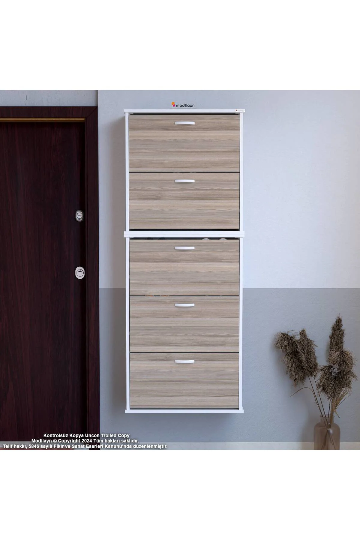 Sho Beş Düşer Kapaklı Ayakkabılık Cordoba Renk 72 cm Asma 72x193x Sho Beş Düşer Kapaklı Ayakkabılık Cordoba Renk 72 cm Asma 72x193x