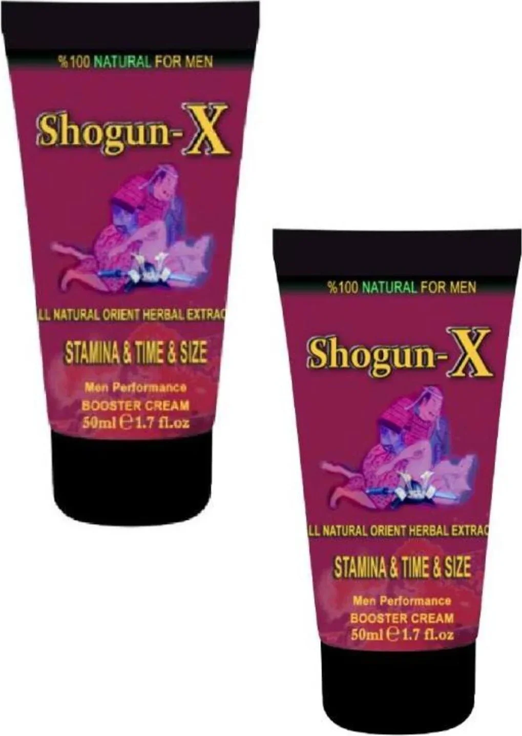 Shogun-X Extra Cream Erkeklere Özel Bakım Kremi 50ML x 2 Adet