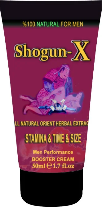 Shogun-X Extra Size Krem 50ML - Erkeklere Özel Katılaştırıcı ve Süre Uzatıcı