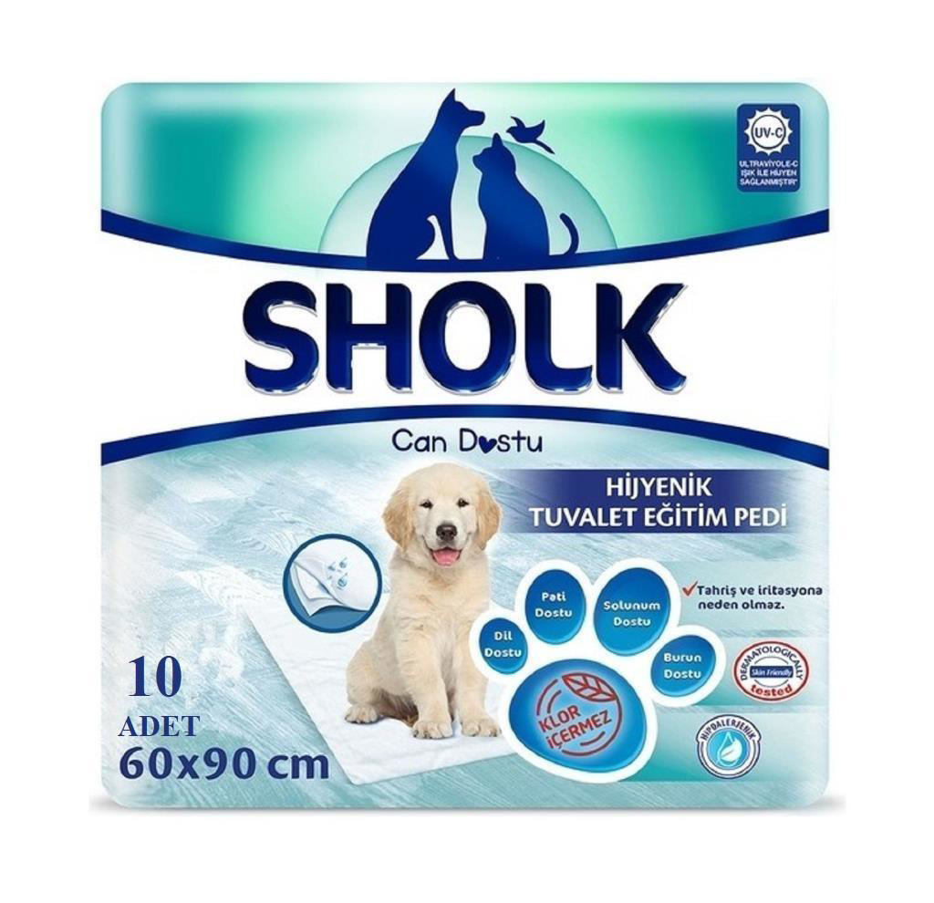 Sholk Hipoalerjenik Köpek Çiş Eğitim Pedi 60x90cm (10'lu)
