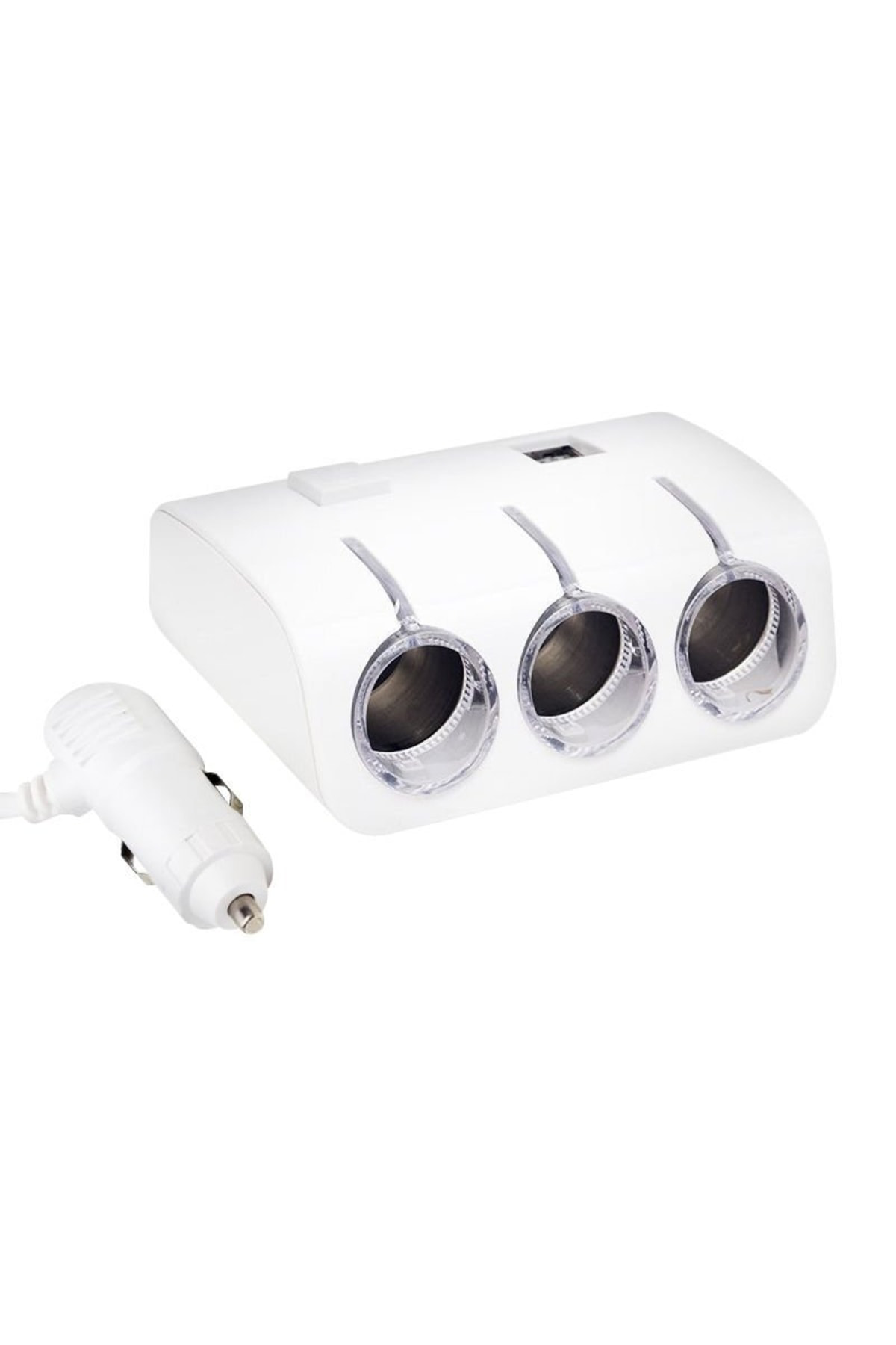 ShopZum PM-18952 12V/24V ÇİFT USBLİ 3LÜ OTO ÇAKMAK ÇOKLAYICI