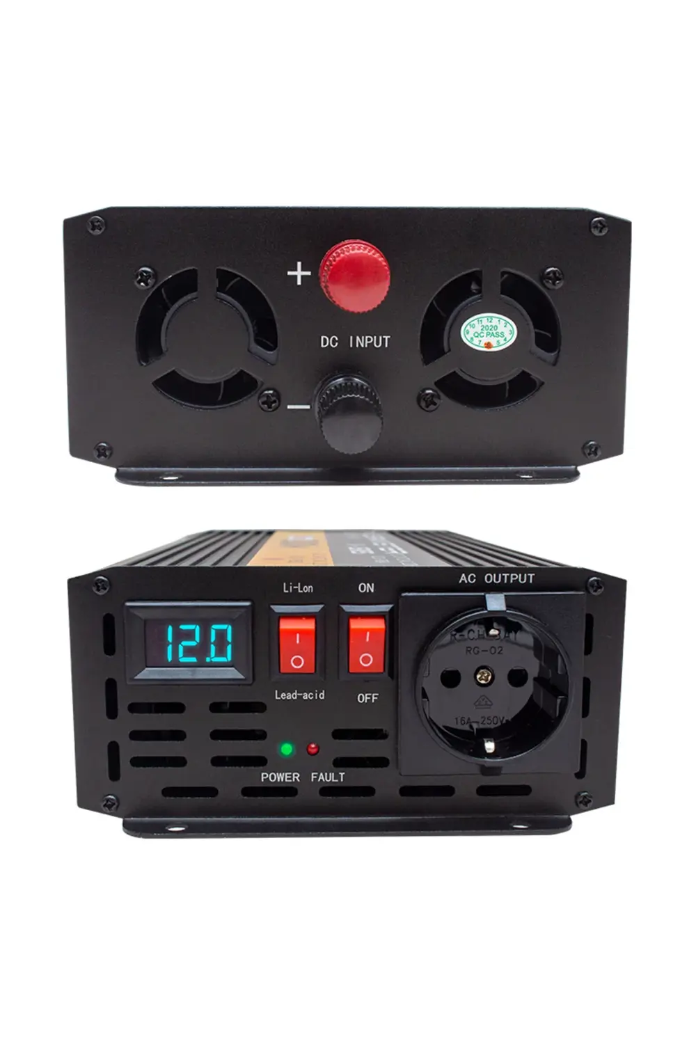 ShopZum  PWR1200-12 TEK DİJİTAL EKRAN 12 VOLT - 1200 WATT MODIFIE