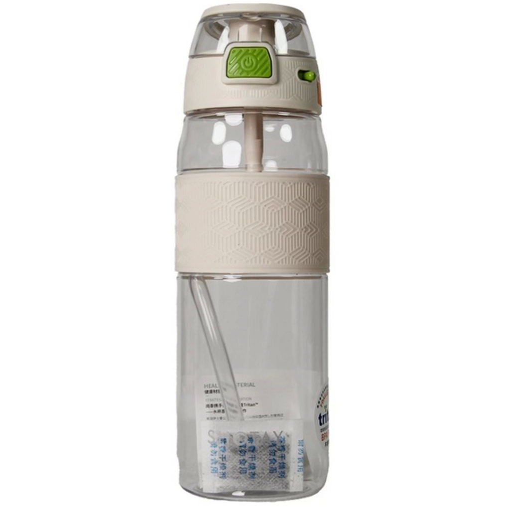 Shotay Şeffaf Kapaklı Şeritli Tritan Matara 800 ml Shotay Şeffaf Kapaklı Şeritli Tritan Matara 800 ml