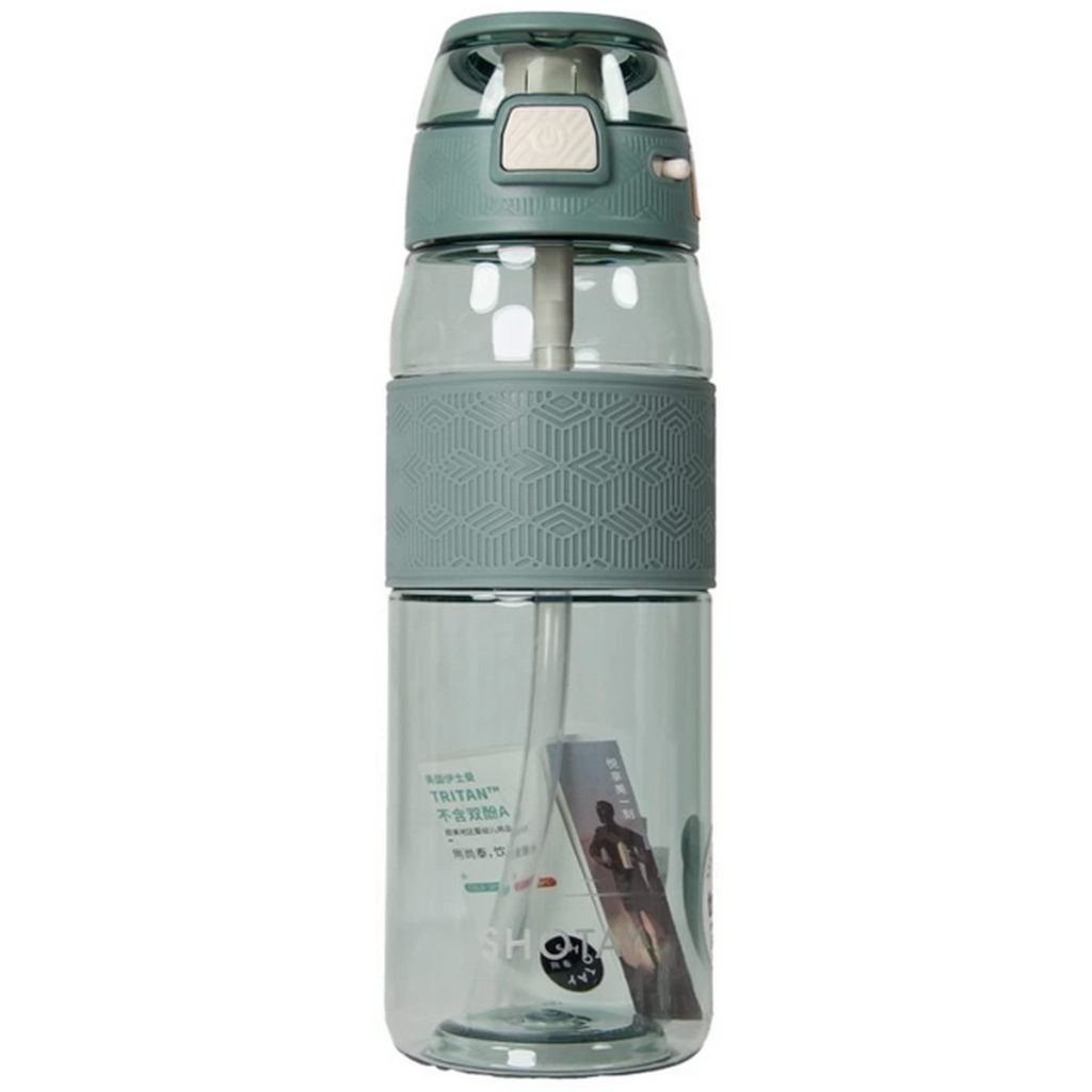 Shotay Şeffaf Kapaklı Şeritli Tritan Matara 800 ml Shotay Şeffaf Kapaklı Şeritli Tritan Matara 800 ml