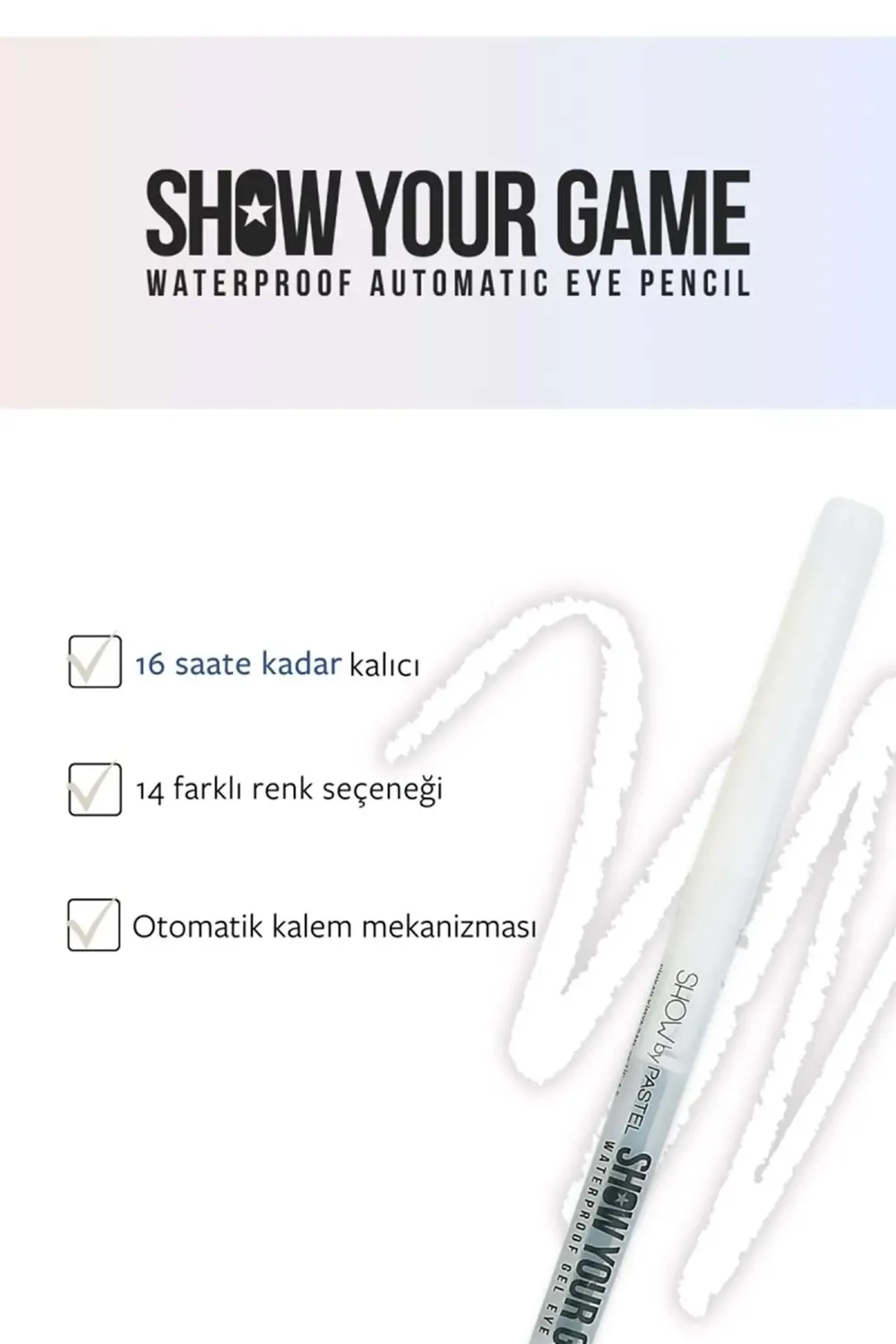 Show By Pastel Show Your Game Waterproof Gel Eye Pencil - Suya Da