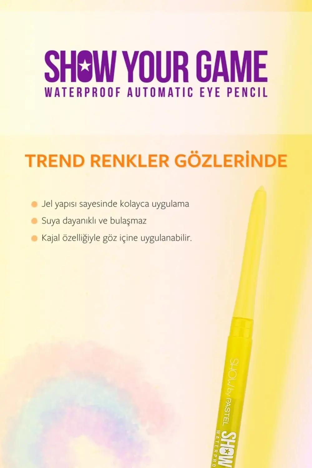 Show By Show Your Game Waterproof Gel Eye Pencil - Suya Dayanıklı