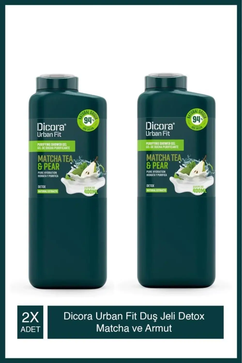 Shower Gel Dtox Matcha&Pear Duş Jeli 400 Ml X2 Adet