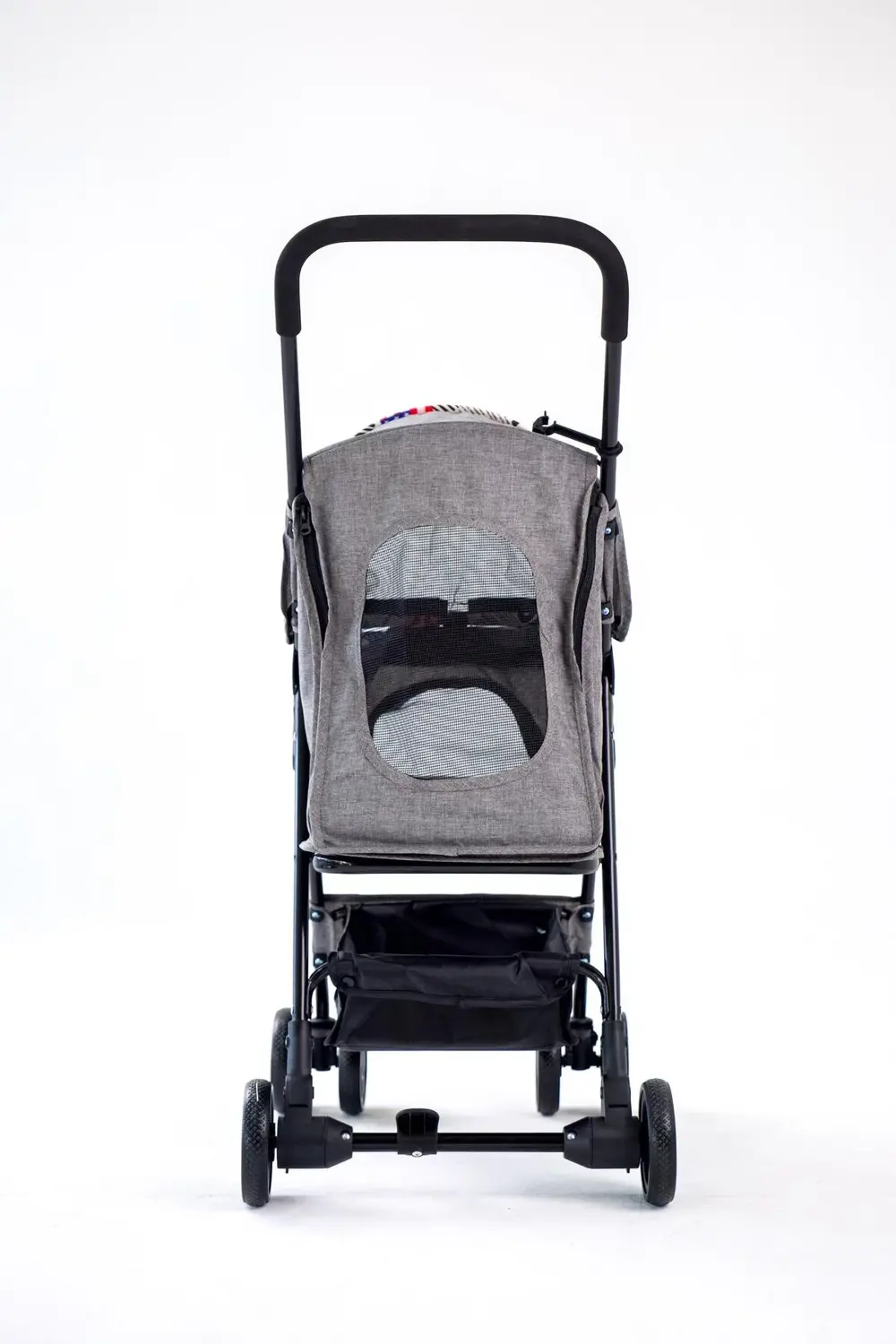 Showtime Gri Kedi-Köpek Arabası (SP02XKG) | Katlanabilir, Fileli,