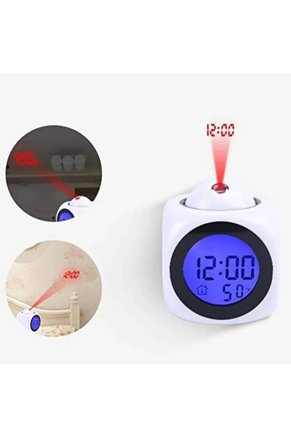 shpsell Duvara Yansıtmalı Projeksiyon Konuşan USB Şarjlı ve Pilli