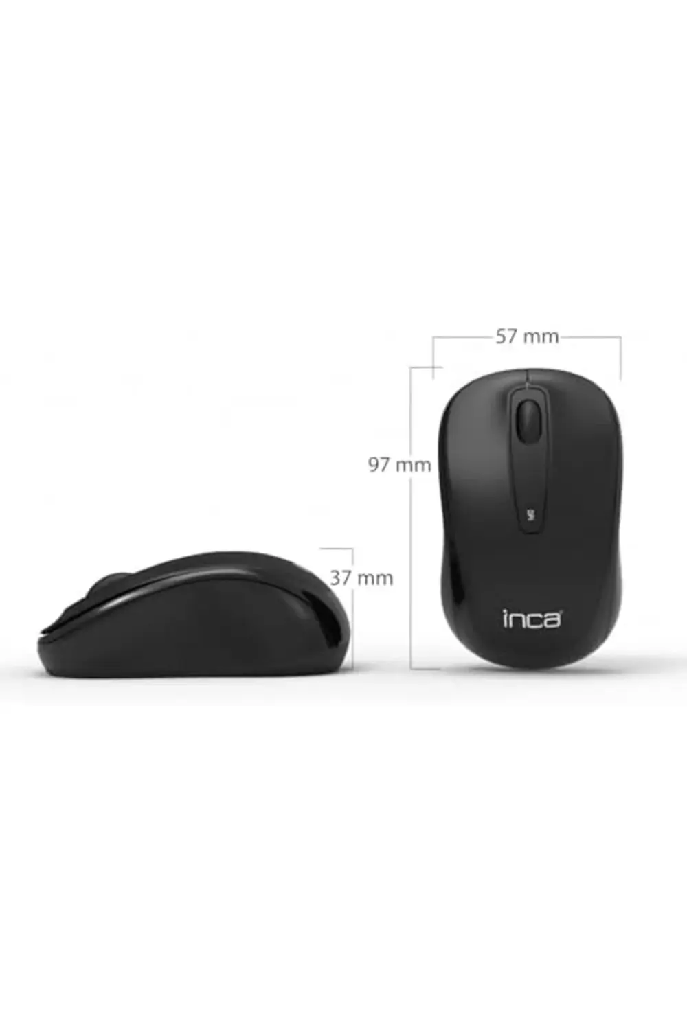 shpsell IWM-311ST SıLENT WİRELESS MOUSE SİYAH,Komple Rubber Soft