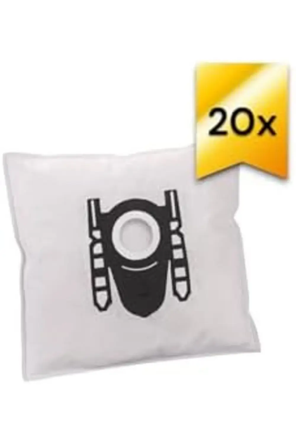 shpsell SÜPÜRGE SENTETİK TOZ TORBASI - 20 ADET - SİYAH PLASTİK -