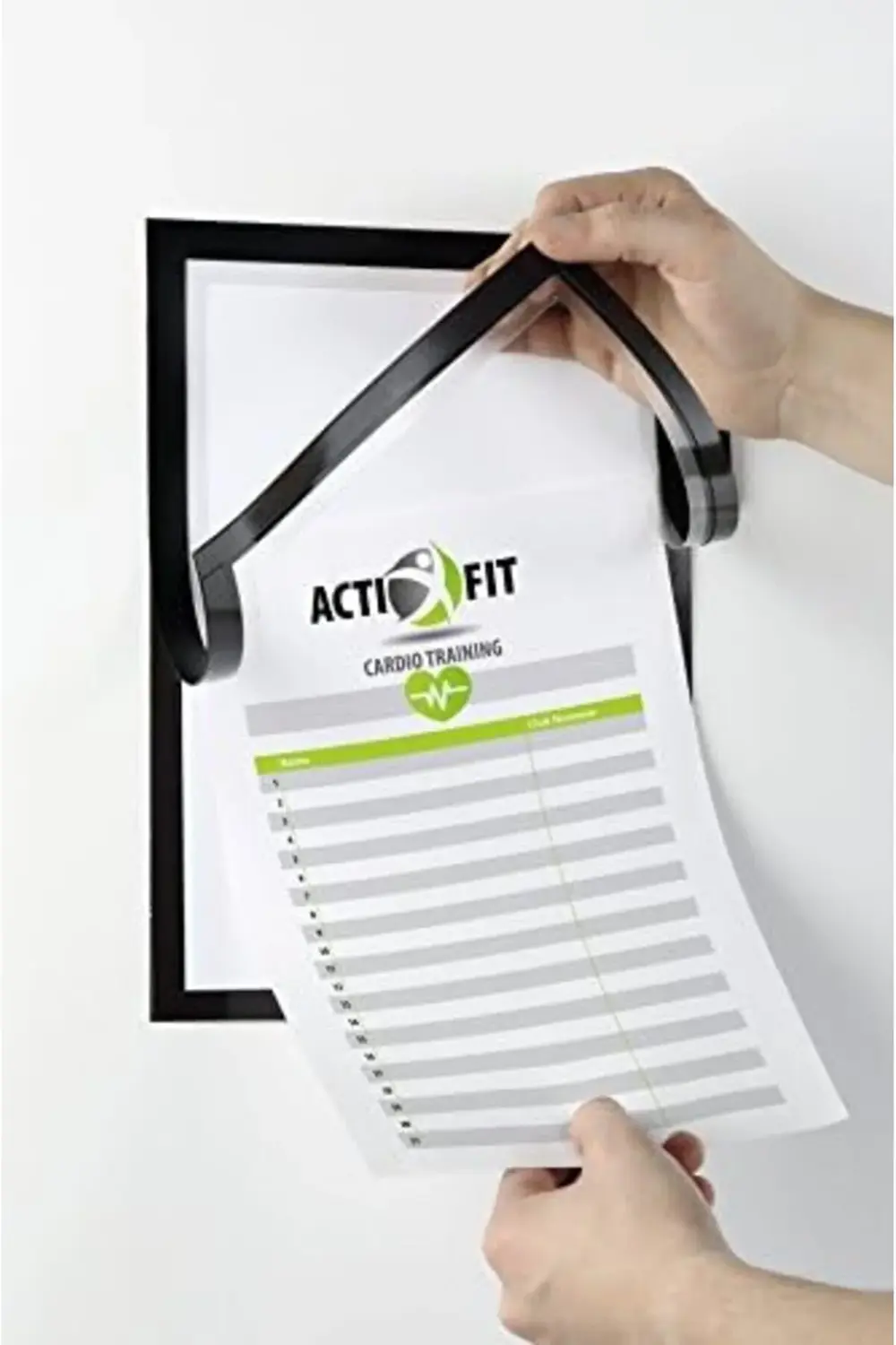 shpwa adet, siyah çerçeve, 1 A4 mıknatıslı Duraframe Note 499301