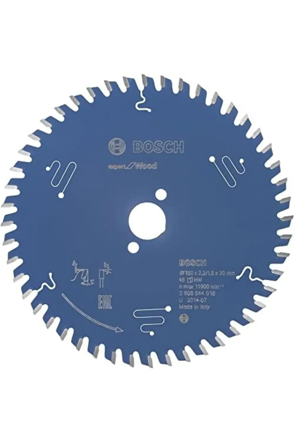 shpwave 2608644016 dairesel testere bıçağı Expert for Wood, Mavi,