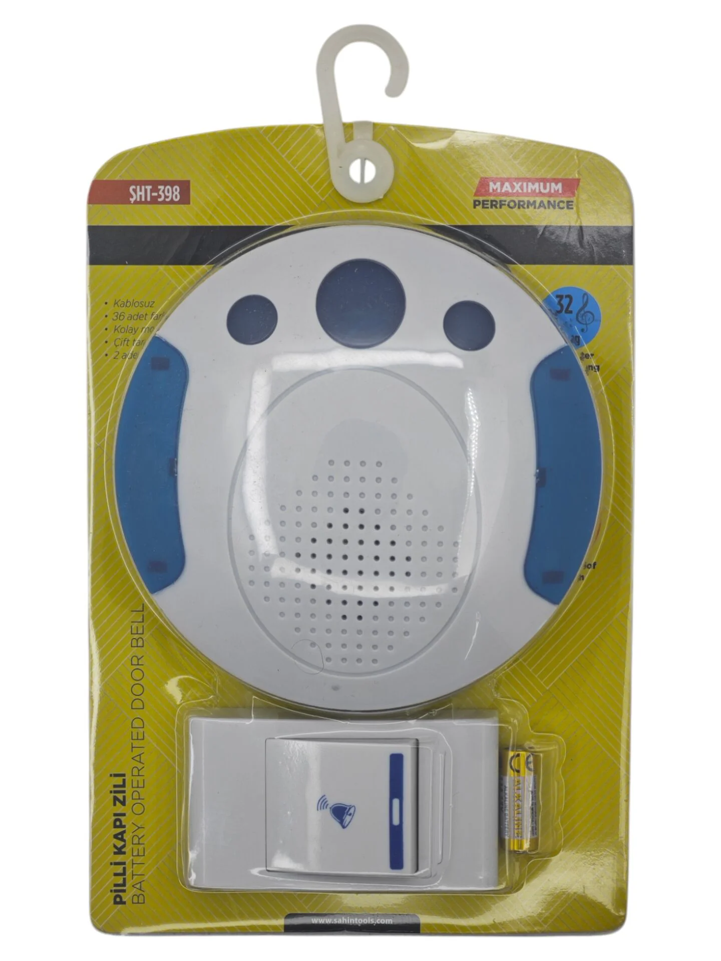 ŞHT-398   Şahin Tools Pilli Wireless Kapı Zili