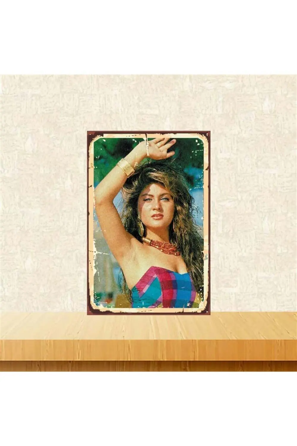 Sibel Can Retro Ahşap Poster 20 30 cm Tkfx3730