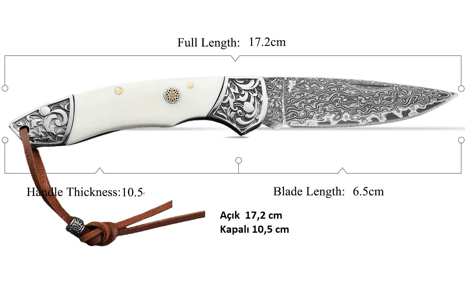 Sibirya EDC kamp Survival Damascus Çakı Sibirya EDC kamp Survival Damascus Çakı