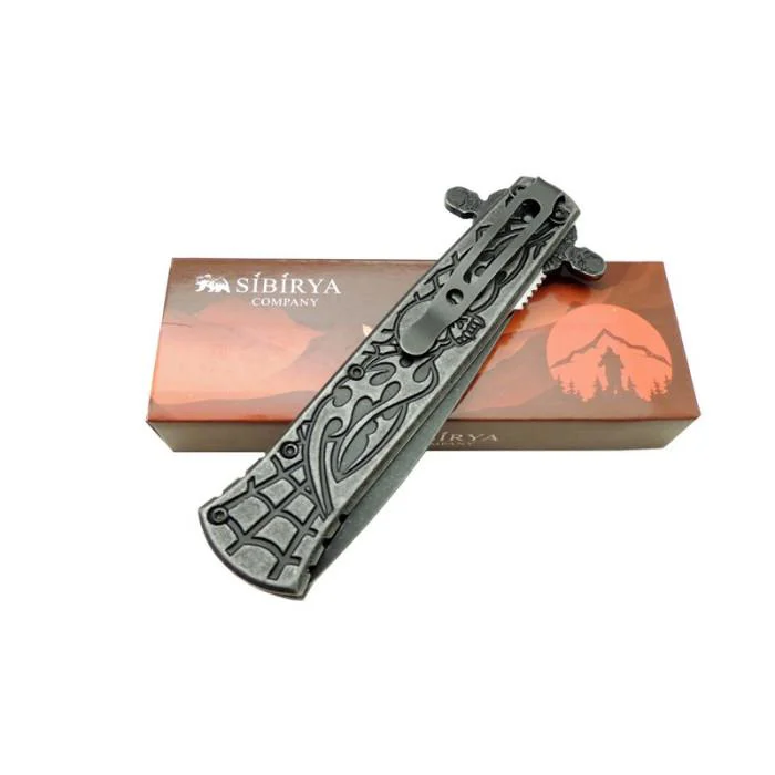 Sibirya Skull Black Çakı