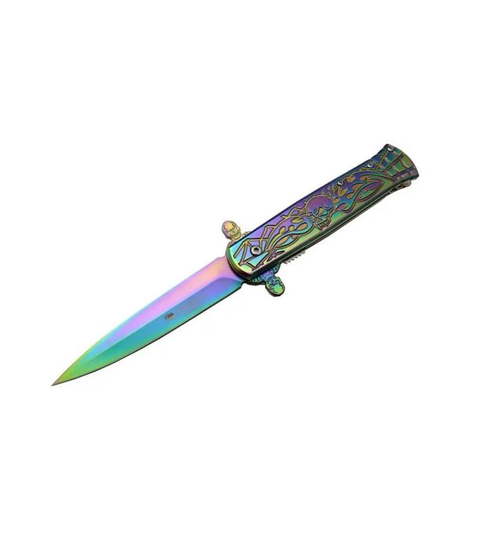 Sibirya Skull Rainbow Çakı